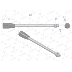 Dźwignia do rozdzielacza hydraulicznego 120L VOIMA-347904154
