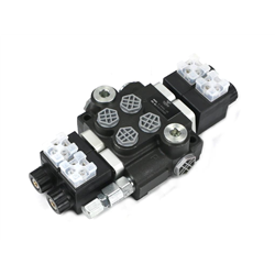 Rozdzielacz hydrauliczny 2-sekcyjny sterowany elektrycznie 12V 40L VOIMA-347904192