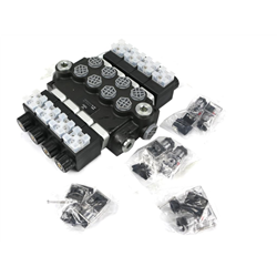 Rozdzielacz hydrauliczny 4-sekcyjny sterowany elektrycznie 12V 40L VOIMA-347904199