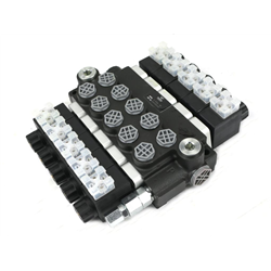 Rozdzielacz hydrauliczny 5-sekcyjny sterowany elektrycznie 12V 40L VOIMA-347904201