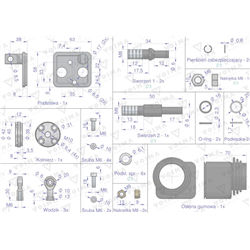 Joystick przyłączeniowy bez przycisku do rozdzielacza hydraulicznego 40L VOIMA-347475765