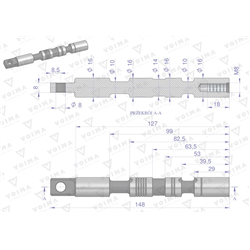Suwak - do sekcji nurnikowej (1-stronnego działania) rozdzielaczy hydraulicznych 40L VOIMA-347475811