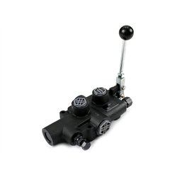 Rozdzielacz hydrauliczny 1-sekcyjny 80L do łuparek (sprężyna i zatrzask z odskokiem) VOIMA-347474257