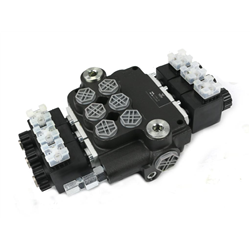 Rozdzielacz hydrauliczny 3-sekcyjny sterowany elektrycznie 12V 80L VOIMA-347475851