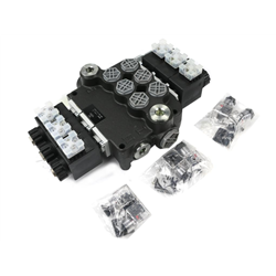 Rozdzielacz hydrauliczny 3-sekcyjny sterowany elektrycznie 12V 80L VOIMA-347475852
