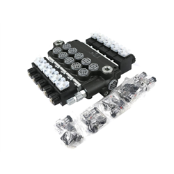 Rozdzielacz hydrauliczny 5-sekcyjny sterowany elektrycznie 12V 80L VOIMA-347475860