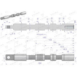 Suwak - do sekcji nurnikowej (1-stronnego działania) rozdzielaczy hydraulicznych 80L VOIMA-347904186
