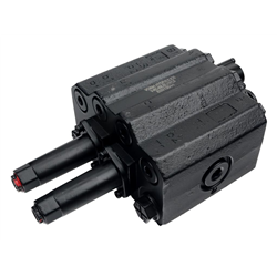 Rozdzielacz hydrauliczny do ładowaczy czołowych (LS - Load Sensing) 2-sekcyjny (1 x sekcja pływająca) max przepływ 90L - sterowa