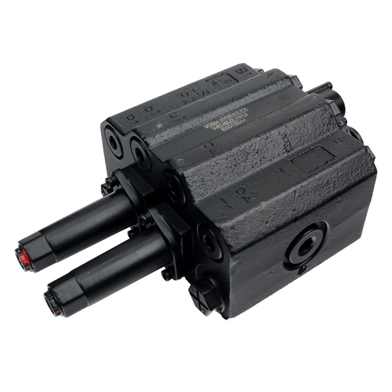 Rozdzielacz hydrauliczny do ładowaczy czołowych (LS - Load Sensing) 2-sekcyjny (1 x sekcja pływająca) max przepływ 90L - sterowa