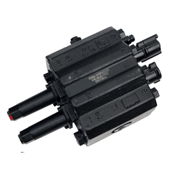 Rozdzielacz hydrauliczny do ładowaczy czołowych (LS - Load Sensing) 2-sekcyjny (1 x sekcja pływająca) max przepływ 90L - sterowa