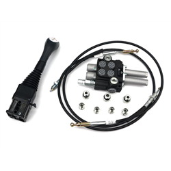 Zestaw do Ładowacz TUR -Rozdzielacz 40L 2-sekcyjny + Joystick bez przycisku + Elementy złączne + Linki na kulkę 1500mm VOIMA-347