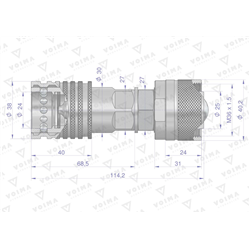Redukcja ZSR (50493REDUKCJA) wtyczka/gniazdo EURO PUSH-PULL skręcane VOIMA-347475909