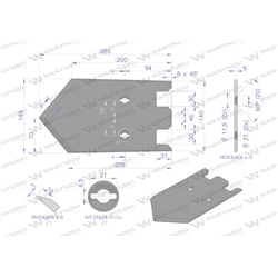 Lemiesz 149 mm, listwowy prawy szerokość wyorywania 540, zastosowanie Grimme, Waryński-347477371