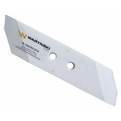 Dłuto nakładka lemiesza lewe dwuotworowe 15 mm zastosowanie VIS/34 XL Unia Pług stal borowa WARYŃSKI-347447119
