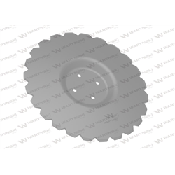 Talerz, uzębiony Z-24 fi 460 mocowanie 4/98 grubość 3,5 mm przetłoczony stal borowa, Unia Ares 1680130040, Waryński-347908828