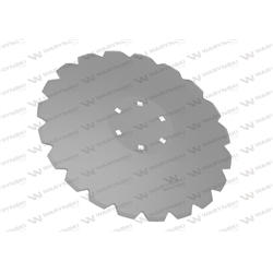 Talerz, uzębiony Z-20 fi 460 mocowanie 6/120 grubość 3,5 mm stal borowa prosta piasta, Tolmet, Waryński-347908836