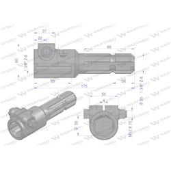 Redukcja adapter na śrubę 1 3/8" 6 wpustów na wałek 1 3/8" 6 wpustów WARYŃSKI-347449710