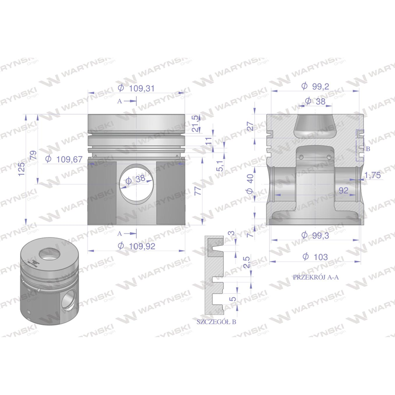 Zestaw naprawczy MTZ-260 Waryński-347902892