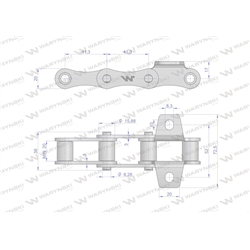 Łańcuch do sadzarki bez łopatek 60PS 20 przyłączy Waryński-347883781