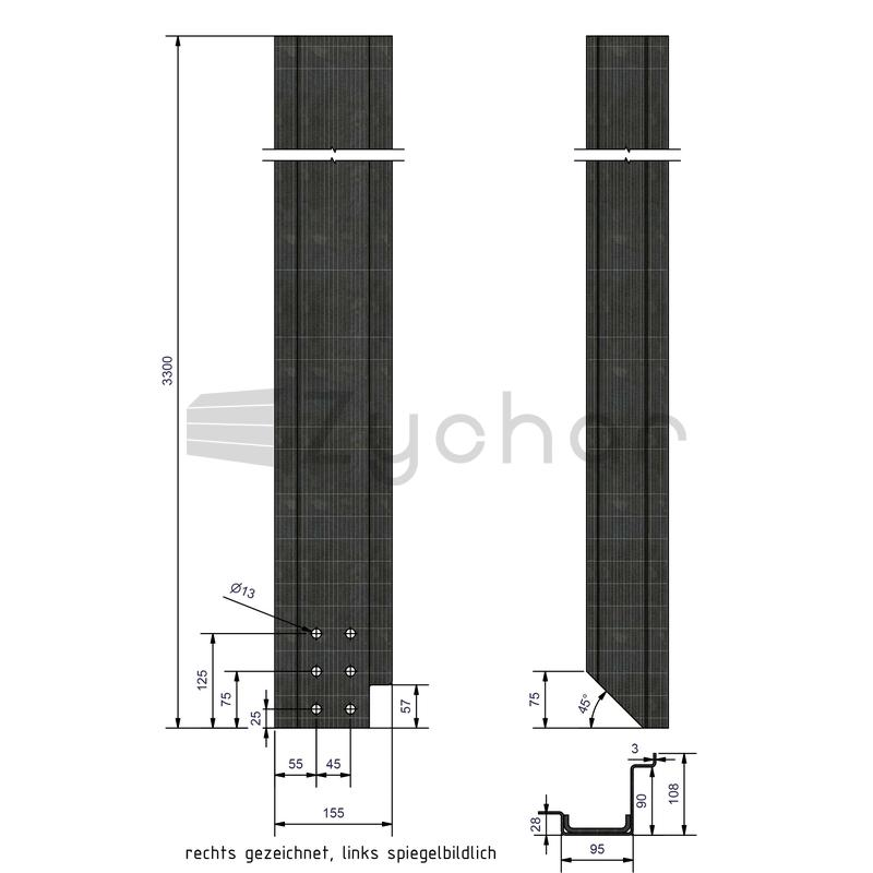 Katownik narozny lewy - 220XHM0043-347750121