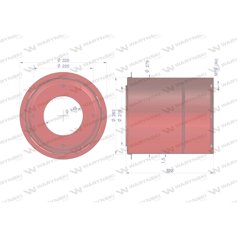 Osłona bębnowa Kosiarka rotacyjna blacha 1.5mm Waryński-347878152