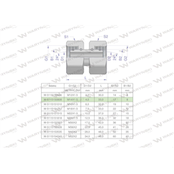 Złączka hydrauliczna metryczna AA M14x1.5 08L Waryński ( sprzedawane po 5 )-347460005
