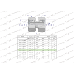 Złączka hydrauliczna metryczna AA M26x1.5 18L Waryński-347888343