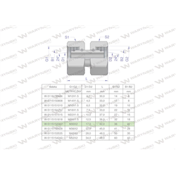 Złączka hydrauliczna metryczna AA M30x2 22L Waryński-347888349