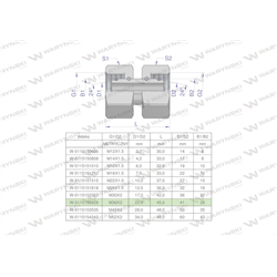 Złączka hydrauliczna metryczna AA M36x2 28L Waryński-347460029