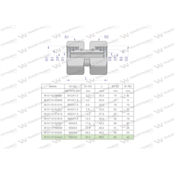 Złączka hydrauliczna metryczna AA M52x2 42L Waryński-347460041