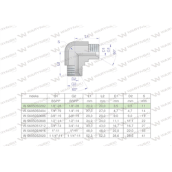 Kolanko hydrauliczne calowe BB 1/8" BSP (XW) Waryński ( sprzedawane po 2 )-347890434