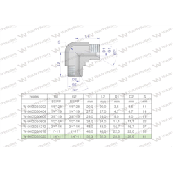 Kolanko hydrauliczne calowe BB 1 1/4" BSP (XW) Waryński-347890469