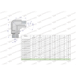 Kolanko hydrauliczne nastawne calowe BB 1" x 1" BSP z regulacją Waryński-347888148