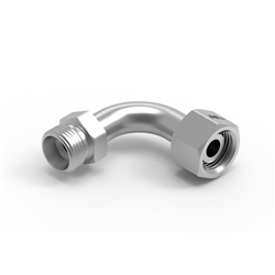 Kolanko hydrauliczne metryczne redukcyjne łukowe AB (XEVW) A-M22x1.5 15L / B-M18x1.5 12L Waryński ( sprzedawane po 10 )-34747372