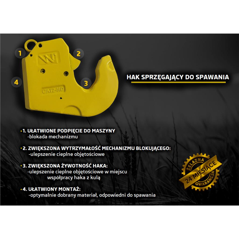 Hak szybkosprzęg końcówka do spawania Cat-2S lekka WARYŃSKI-347463877