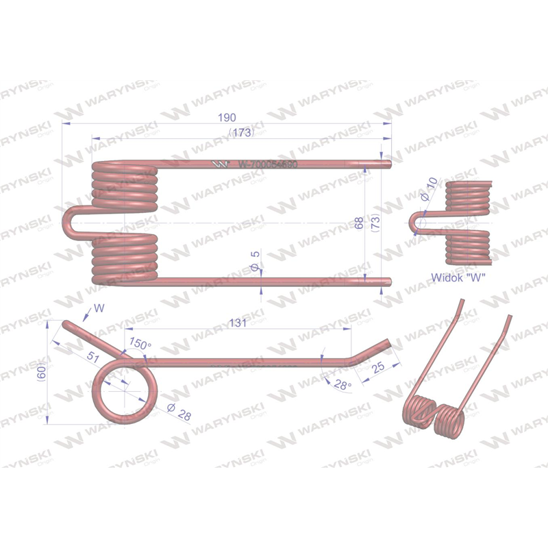 Palec podbieracza zastosowanie HESSTON 700054690 Waryński-347893132
