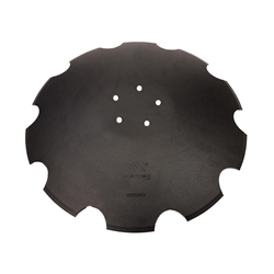 Talerz, uzębiony Z-10 fi 510 mocowanie 5/98 grubość 4 mm stal borowa prosta piasta, Waryński-347908825
