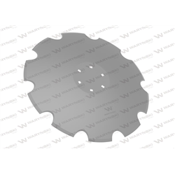 Talerz, uzębiony Z-10 fi 560 mocowanie 6/120 grubość 4,5 mm stal borowa prosta piasta, Tolmet, Waryński-347908808