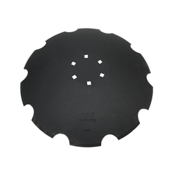 Talerz, uzębiony Z-10 fi 560 mocowanie 6/120 grubość 4,5 mm stal borowa prosta piasta, Tolmet, Waryński-347479987