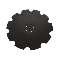 Talerz, uzębiony Z-10 fi 560 mocowanie 5/98 grubość 4,5 mm stal borowa prosta piasta, Waryński-347908834