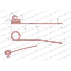 Palec motowideł zastosowanie Claas 800021.0 Waryński-347893116