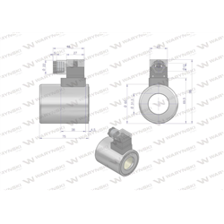 Cewka dzielnika elektrozaworu W-E12DVS6/2-80L. W-E12DVS3/2-80L  24V DC 48W Waryński-347453611