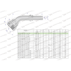 Zakucie hydrauliczne DKJ45 DN06 7/16"-20 UNF PREMIUM Waryński ( sprzedawane po 5 )-347895642