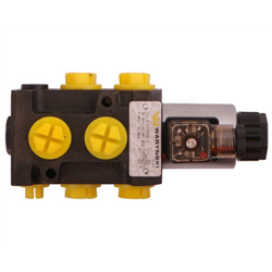 Dzielnik. zawór. elektrozawór kierunkowy elektromagnetyczny kontroli W-E12DVS6/2 (DVS6/50L) G1/2" 50L (24V DC) Waryński-34788479
