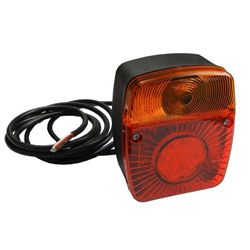 Lampa przyczepki W18U diodowa pozycyjne LED z oświetleniem tablicy rejstracyjnej-347447982