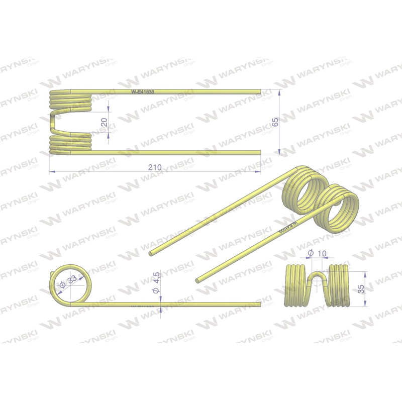 Palec podbieracza zastosowanie John Deere E41833 Waryński-347452157