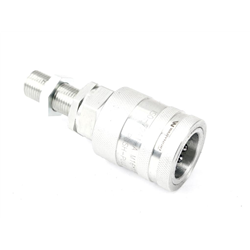 Szybkozłącze hydrauliczne gniazdo long M16x1.5 gwint zewnętrzny EURO PUSH-PULL (ISO 7241-A) z eliminatorem ciśnienia Waryński-34