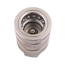 Szybkozłącze hydrauliczne gniazdo z eliminatorem ciśnienia M18x1.5 gwint wew. EURO PUSH-PULL (ISO 7241-A) Waryński-347453733