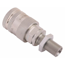 Szybkozłącze hydrauliczne gniazdo long z eliminatorem ciśnienia M18x1.5 gwint zew. EURO PUSH-PULL (9100818GL) (ISO 7241-A) Waryń