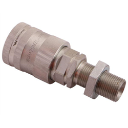 Szybkozłącze hydrauliczne gniazdo long z eliminatorem ciśnienia M20x1.5 gwint zewnętrzny EURO PUSH-PULL (ISO 7241-A) Waryński-34
